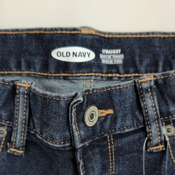 Old Navy Men's Straight Jeans - Deep Indigo - Picture 5 of 8